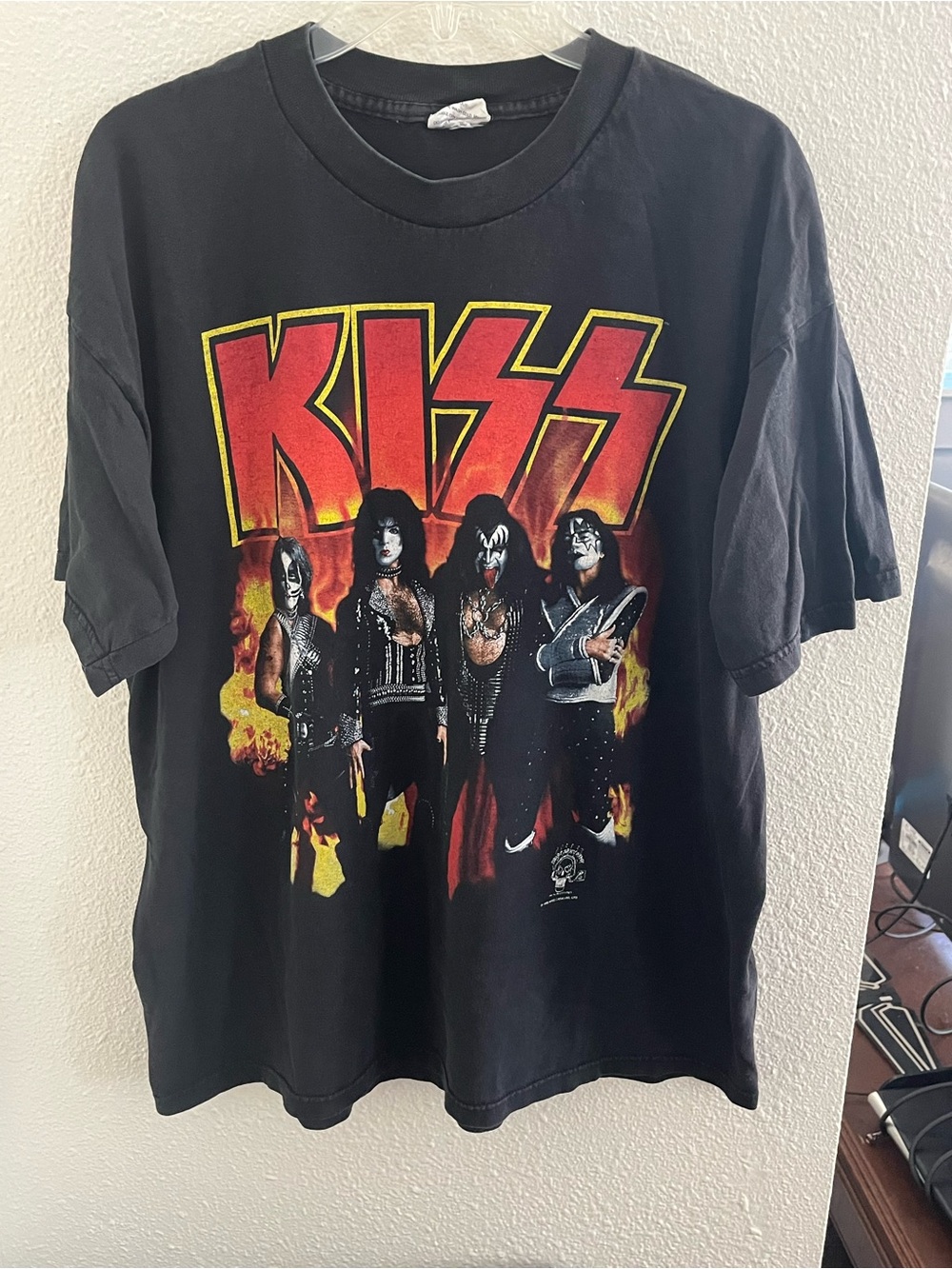 Vintage 1996 KISS Black Graphic Band Tee by Cronies